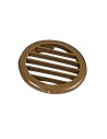 grilles de ventilation rondes à clipser marron - Générique -