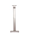 pied de table basculant aluminium anodisé coulissant gris - Générique -