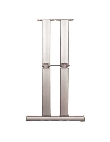pied de table basculant aluminium double - Générique -