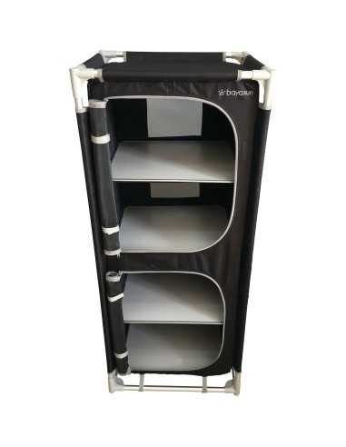 meuble de rangement tube 4 étagères - baya sun - Baya Sun - 3700628251286