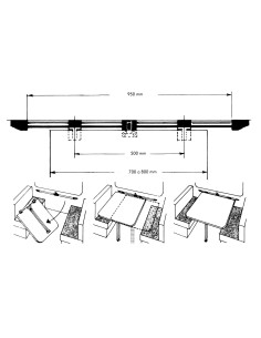 coulisse de table - Générique -