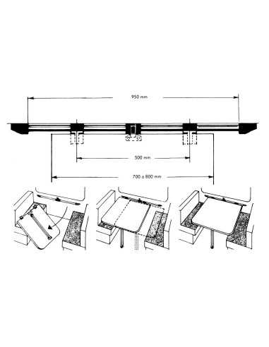 coulisse de table - Générique -