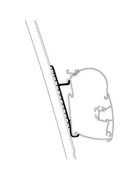 adaptateur paroi ducato h3 - thule - Thule - 5415182046336