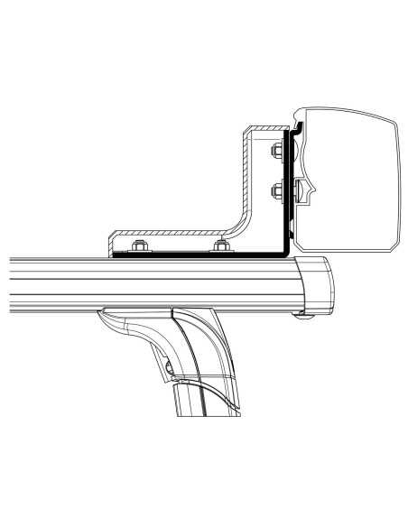 adaptateur omnistor 3200 galerie de toit - thule - Thule -