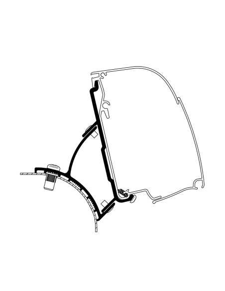 adaptateur omnistor 4200 vw t5/t6 minivan - thule - Thule - 5415182066341