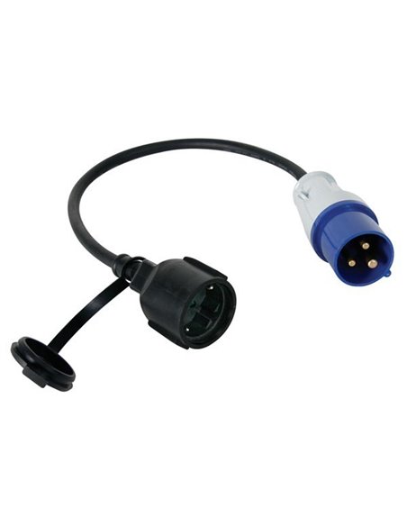 Cable adaptateur avec prise schuko vers fiche cee - PEREL  - 5410329448912