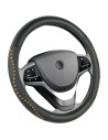 couvre volant noir surpiqûre orange - Générique - 3285050035579