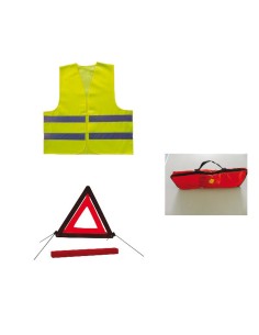 kit de sécurité : gilet de sécurité + triangle de présignalisation - Générique - 3285050014253