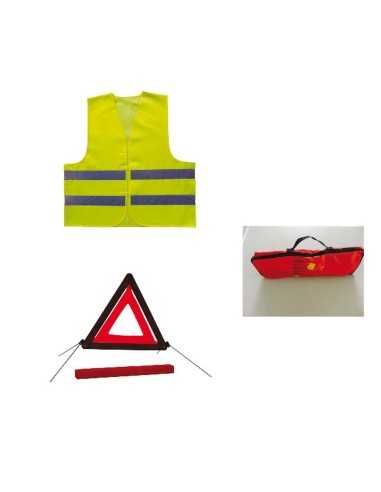 kit de sécurité : gilet de sécurité + triangle de présignalisation - Générique - 3285050014253