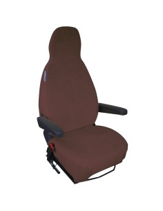 housses de siège éponge coton extensible chocolat - Générique - 3760146710092