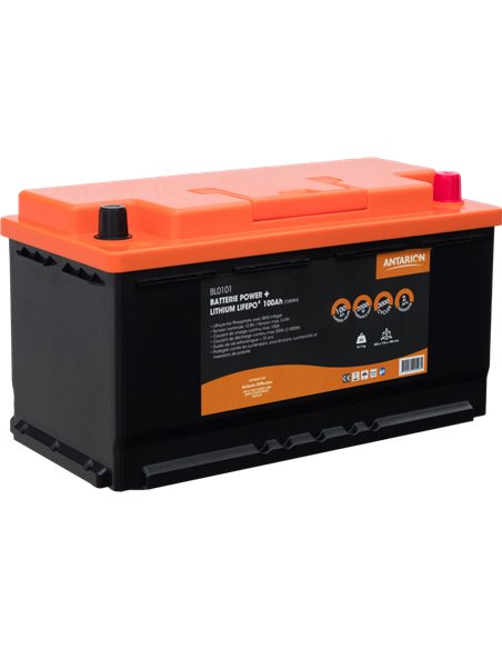 Batterie Lithium 100Ah POWER + ANTARION Bluetooth - Antarion - Antarion - 3700282205816