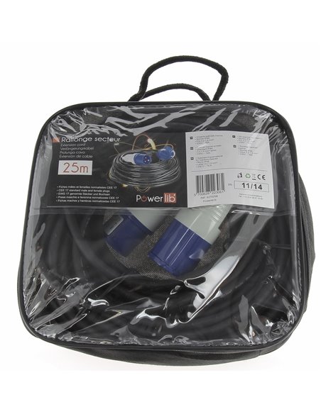 Rallonge Cee 17 25m X 1,5 Mm2 - Générique - 3700628201960