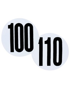 disque adhésif de limitation de vitesse 100 km/h - Générique - 3284711025058