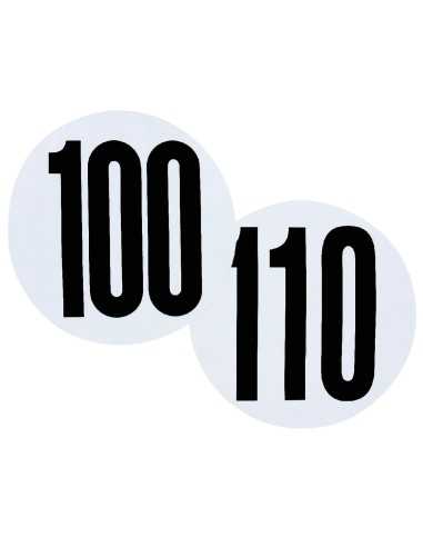 disque adhésif de limitation de vitesse 100 km/h - Générique - 3284711025058