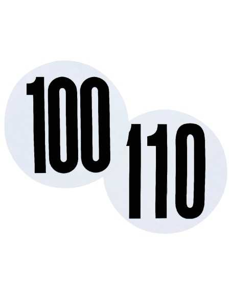 disque adhésif de limitation de vitesse 100 km/h - Générique - 3284711025058