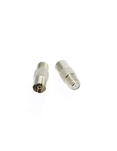 adapteur fiche fem f coaxial vers prise tv male - Générique - 7611682280029