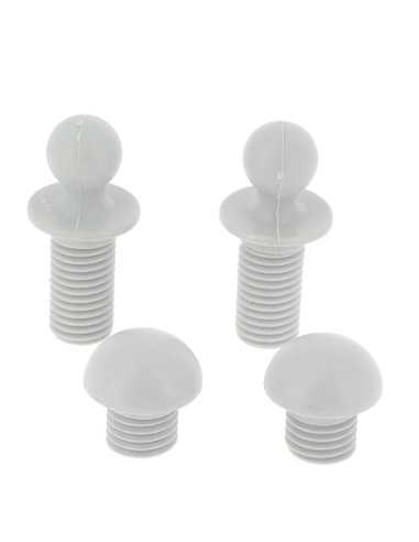 embouts de repose-jambes blanc pour fauteuils - westfield - Westfield - 4260182767627