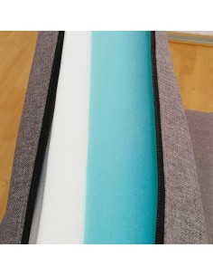 matelas-banquettes 1 élément (lxl) 180-200 cm x 80-110 cm hr28 + mémoire de forme épaisseur 10cm + 3 cm - Générique -
