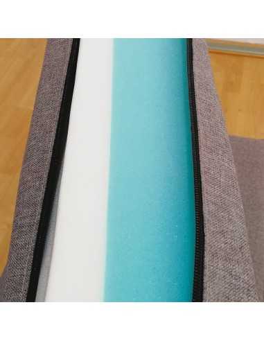 matelas-banquettes 1 élément (lxl) 180-200 cm x 80-110 cm hr28 + mémoire de forme épaisseur 10cm + 3 cm - Générique -