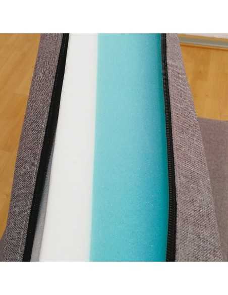 matelas-banquettes 1 élément (lxl) 180-200 cm x 80-110 cm hr28 + mémoire de forme épaisseur 10cm + 3 cm - Générique -