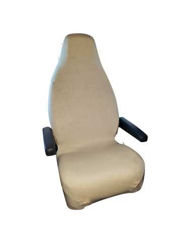 2 x housses de siège éponge beiges - incasa - INCASA - 3700628231523