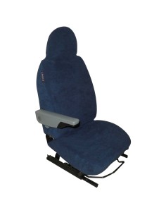 housses de siège éponge coton extensible bleues - Générique - 3760146710030