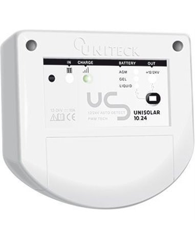 Régulateur De Charge Solaire Pwm - 12/24v - 10a - UNISOLAR 10.24 - UNITECK - UNITECK - 3760233350002