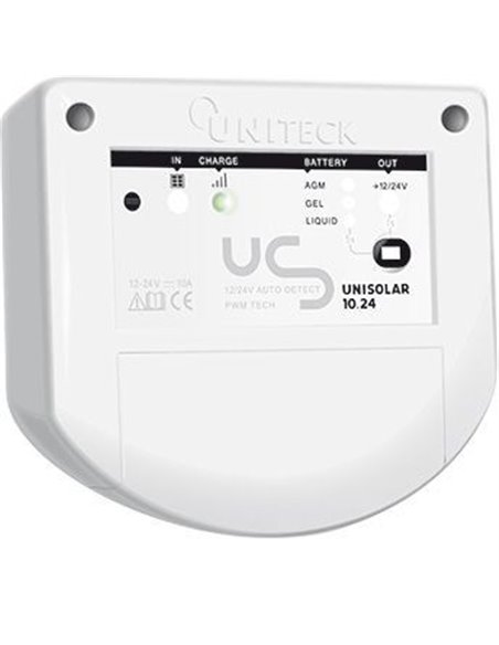 Régulateur De Charge Solaire Pwm - 12/24v - 10a - UNISOLAR 10.24 - UNITECK - UNITECK - 3760233350002