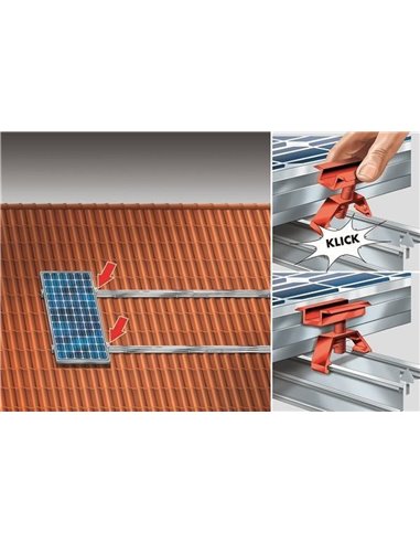 Elément de fixation central de panneau solaire - Electric-sun -