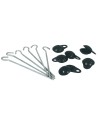 oeillets + piquets de fixation au sol - noir - arisol - Arisol - 3700628236870