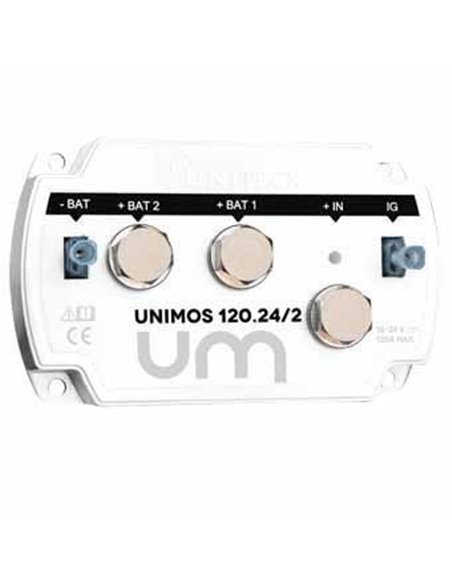Repartiteur De Charge 12/24v - 120a - 2 Sorties - UNIMOS 120.24/2 - UNITECK - UNITECK - 3760233351511