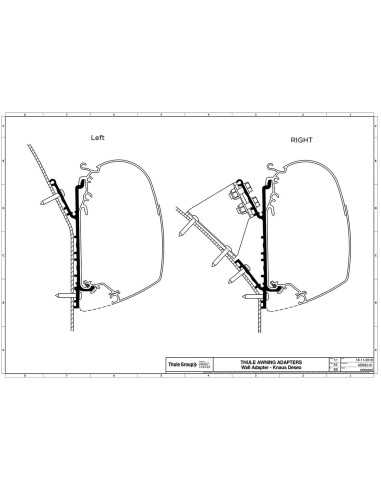 adaptateur pour stores knauss après 2019 - 3,50 m - thule - Thule - 5415182047845