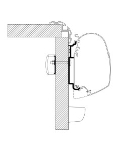 adaptateur pour stores knauss après 2017 (4 pièces) - thule - Thule - 5415182048415
