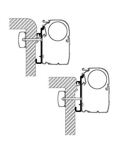 adaptateur de stores rapido série 7/8 - adapateur série 5 standard - thule - Thule - 5415182004183