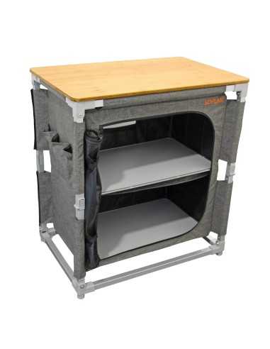 meuble de rangement 2 étagères easyquick jaipur - soplair - SOPLAIR - 3700628266662