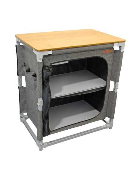 meuble de rangement 2 étagères easyquick jaipur - soplair - SOPLAIR - 3700628266662