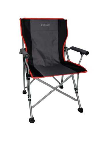 chaise easy life gris/rouge - baya sun - Baya Sun - 3700628252160