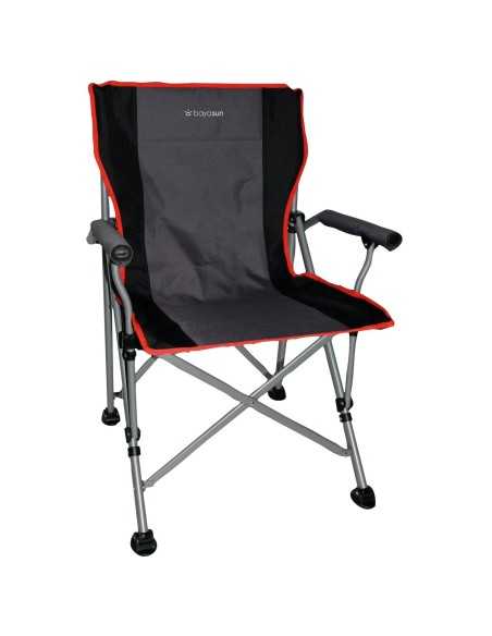 chaise easy life gris/rouge - baya sun - Baya Sun - 3700628252160