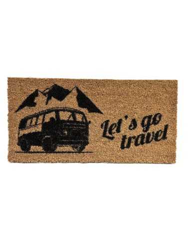 tapis d'entrée en fibres de coco let's go travel - arisol - Arisol - 8012243002330