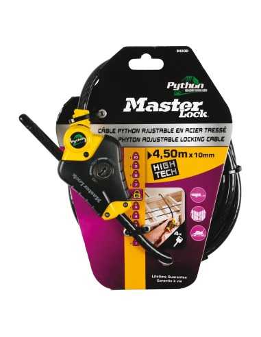 câble python™ ajustable longueur 4,50 m - masterlock - Masterlock - 3520190933843