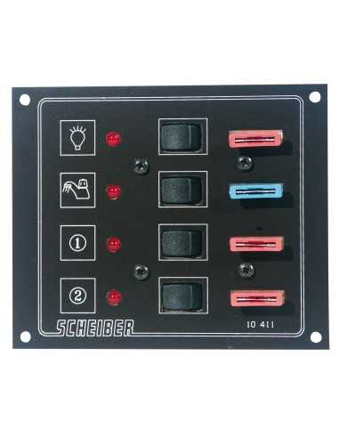 panneaux à fusibles plats 4 circuits - scheiber - Scheiber - 3700147601104