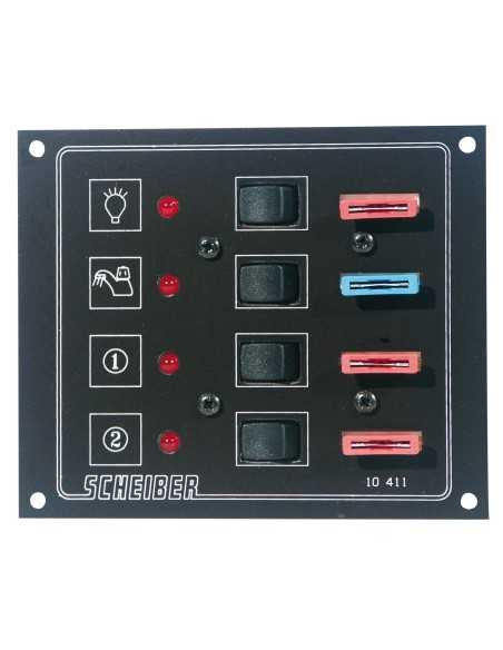 panneaux à fusibles plats 4 circuits - scheiber - Scheiber - 3700147601104