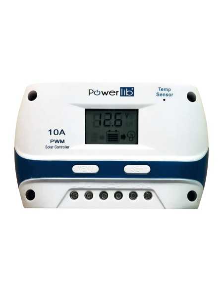 régulateur solaire pwm 10a lcd - powerlib' - Powerlib' - 3700628254287
