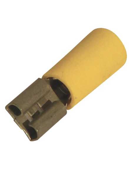 cosse plate femelle 6,3 mm jaune (2 à 6 mm²) - Générique - 3660343553013