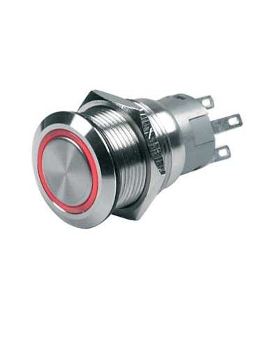 interrupteur métallique rétroéclairé interrupteur métalique rétroéclairé rouge - bep - BEP - 843687005926