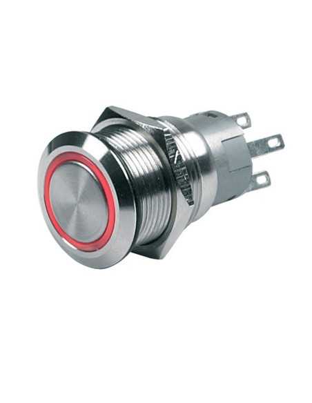 interrupteur métallique rétroéclairé interrupteur métalique rétroéclairé rouge - bep - BEP - 843687005926