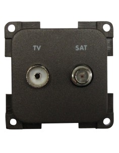 prise télévision + satellite marron - Générique - 4056161047107