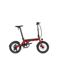 vélo à assistance électrique pliant city 4 speed 16 rouge - eovolt - Eovolt - 7141249703727