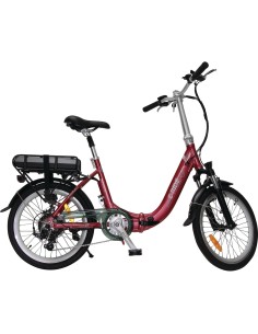 vélo à assistance électrique pliant 20 rouge confort - e-ride - E-Ride - 3700628251095
