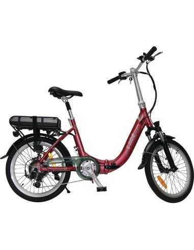 vélo à assistance électrique pliant 20 rouge confort - e-ride - E-Ride - 3700628251095